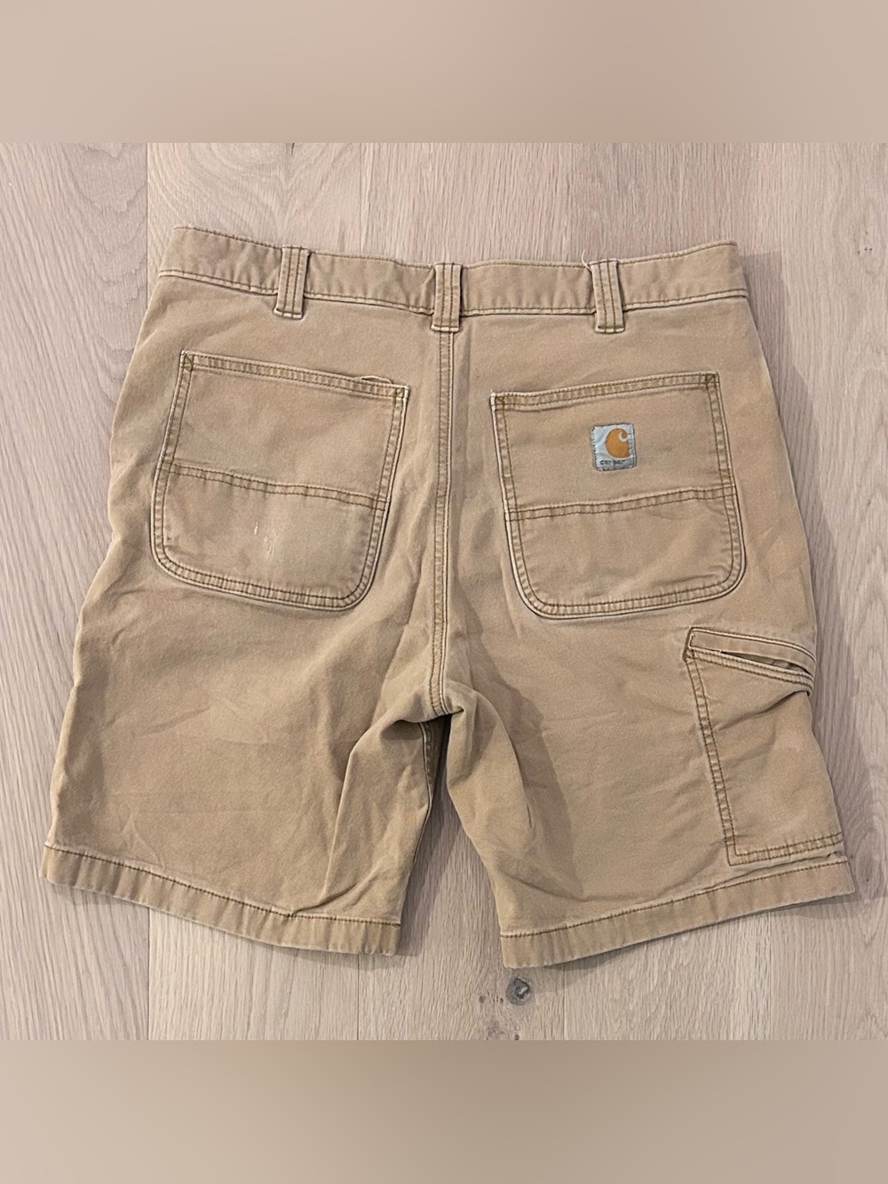 Mens Carhartt Relaxed Fit Canvas Carpenter Work Shorts - Size 34